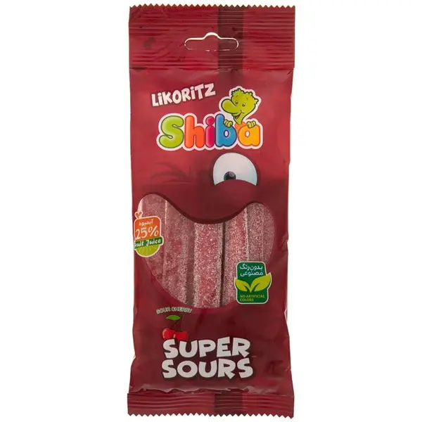 پاستیل شیبا مدل (likoritz) با طعم آلبالو 90 گرمی - 2