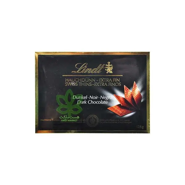 شکلات تلخ ( دارک ) ورقه ای ۱۲۵ گرم لینت – lindt - 2