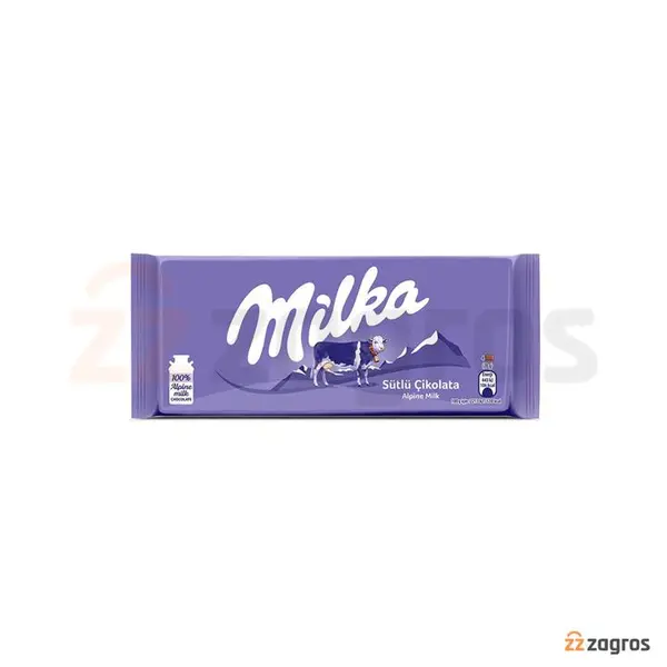 شکلات میلکا سفید شیری milka 80 گرم - 6