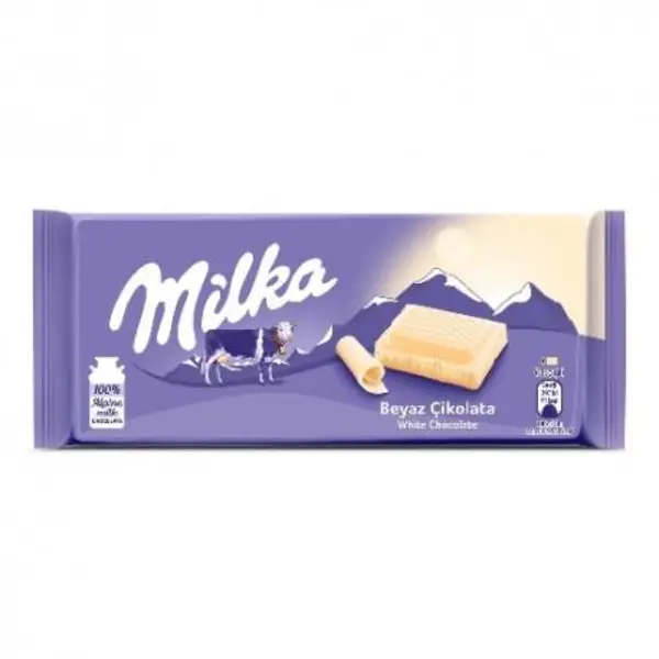 شکلات میلکا سفید شیری milka 80 گرم - 2