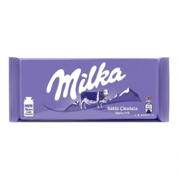 شکلات میلکا سفید شیری milka 80 گرم - 3