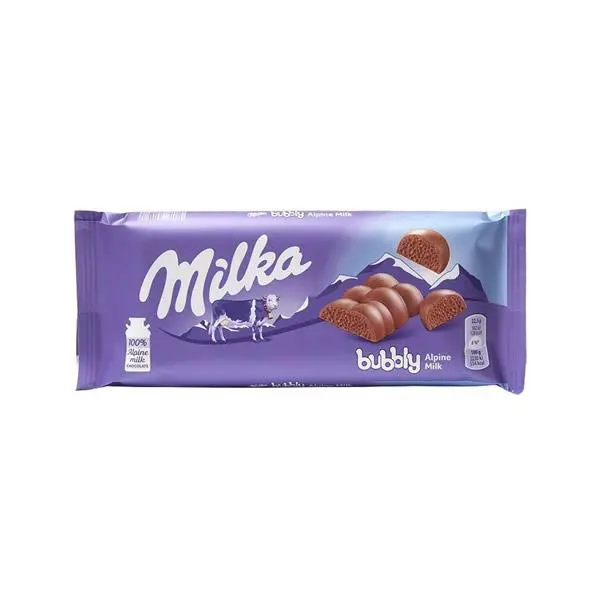 شکلات سفید مدل حبابی ۹۵ گرمی میلکا Milka Bubbly - 2