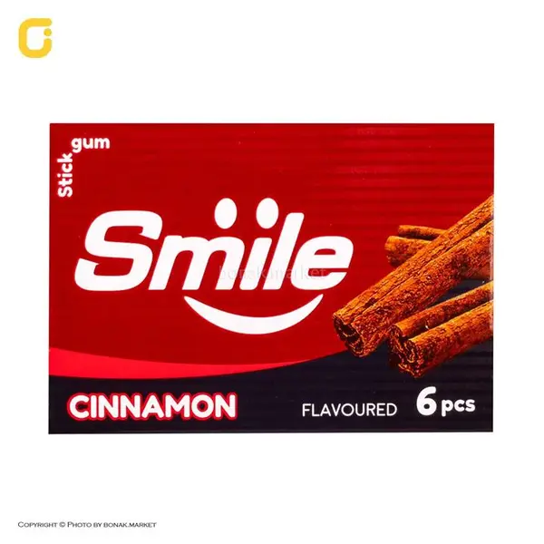 آدامس استیک اسمایل (Smile) طعم دارچین شیرین عسل وزن 12 گرمی - 2