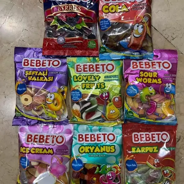 پاستیل ببتو مدل Sour Worms مقدار 80 گرم - 3