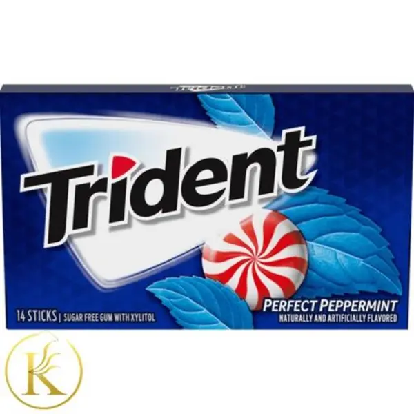 آدامس تریدنت نعنا فلفلی بدون شکر trident ( بسته ی 14 عددی ) - 3