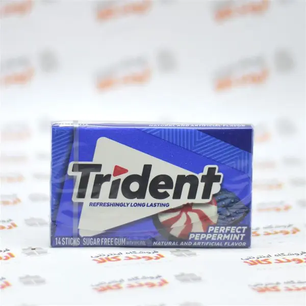 آدامس تریدنت نعنا فلفلی بدون شکر trident ( بسته ی 14 عددی ) - 4