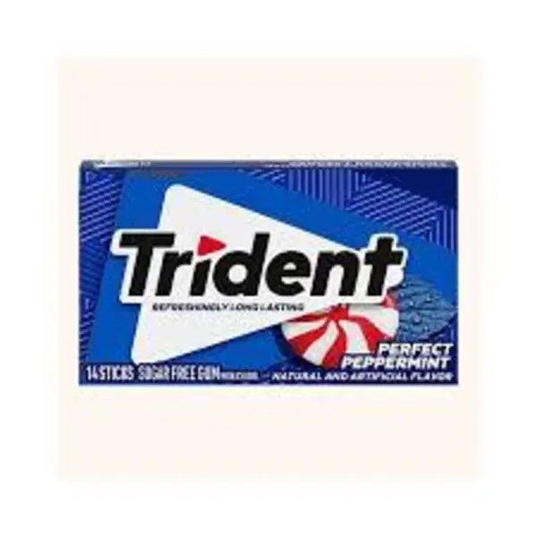 آدامس تریدنت نعنا فلفلی بدون شکر trident ( بسته ی 14 عددی ) - 5