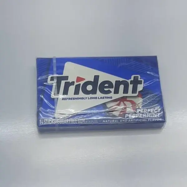 آدامس تریدنت نعنا فلفلی بدون شکر trident ( بسته ی 14 عددی ) - 2