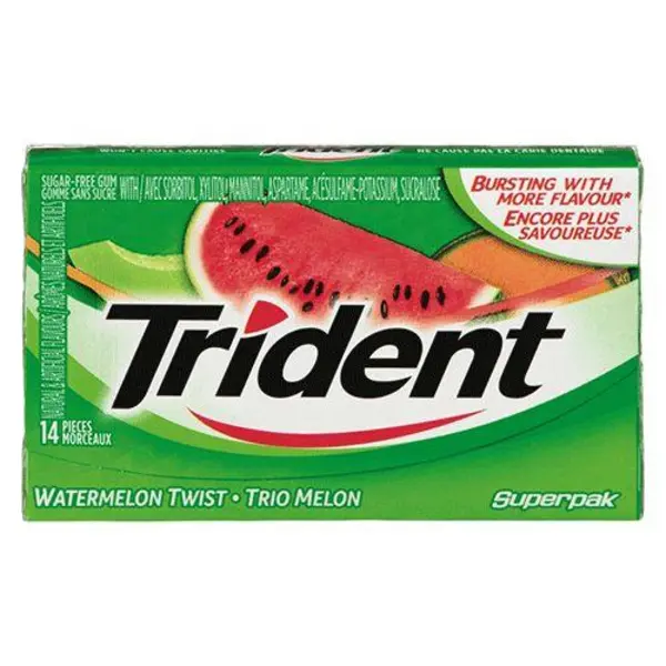 آدامس تریدنت با طعم هندوانه Trident تعداد 18 عددی - 6