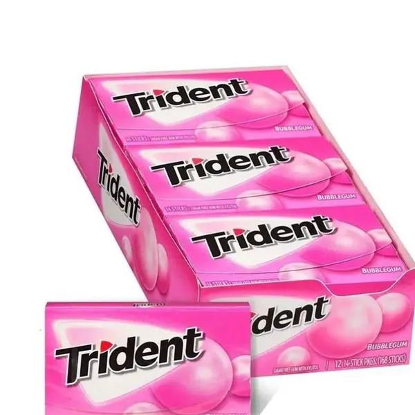 آدامس تریدنت trident مدل آدامس بادکنکی bubblegum بسته 12 عددی - 3
