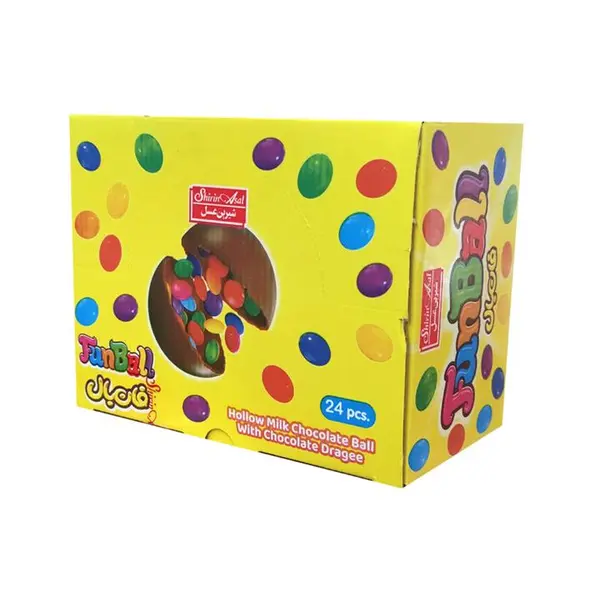 اسمارتیز با شکلات توپی فان بال شیرین عسل - 30 گرم بسته 24 عددی - 4