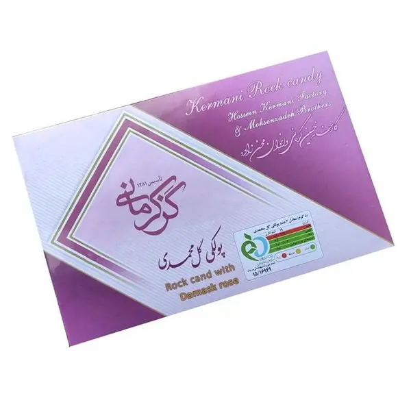 پولکی گل محمدی گز کرمانی - 450 گرم - 4