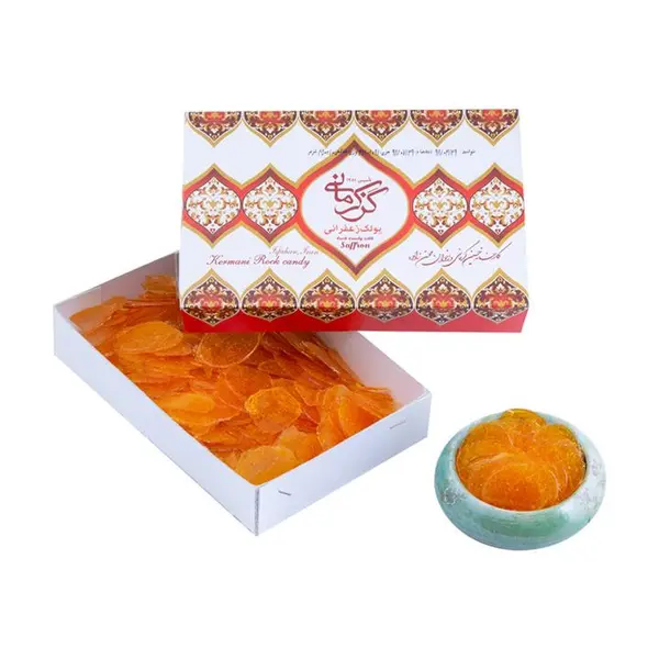 پولکی زعفرانی گز کرمانی - 450 گرم - 5