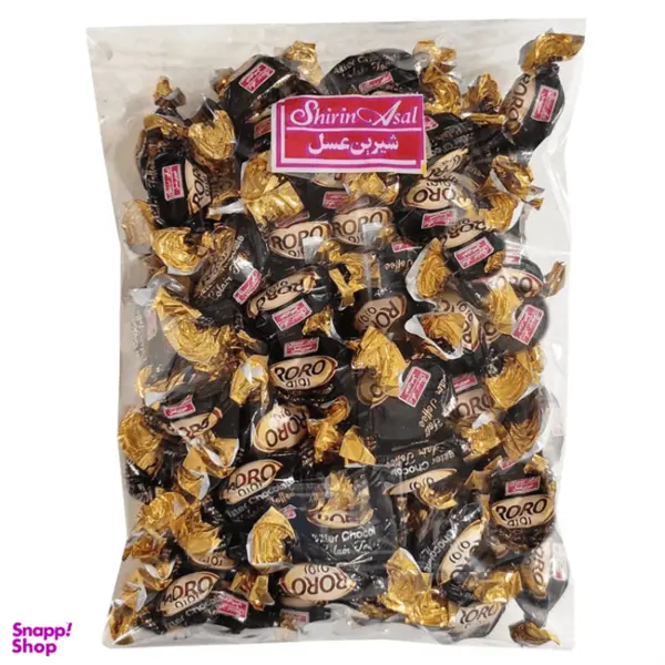 تافی کره ای با مغزی شکلات تلخ رورو شیرین عسل - 500 گرم - 3