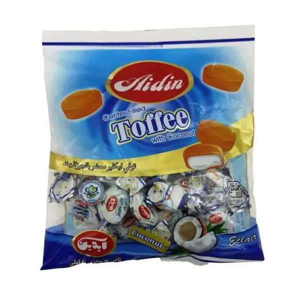 تافی دورنگ مغزدار با طعم میوه آیدین - 500 گرم - 3