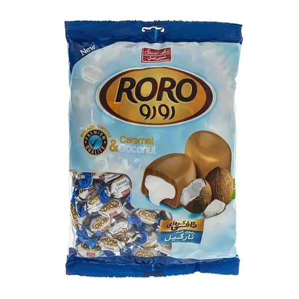 تافی کره ای با کرم نارگیل رورو شیرین عسل - 800 گرم - 2