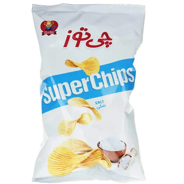 سوپر چیپس نمکی چی توز مقدار 90 گرم - 2