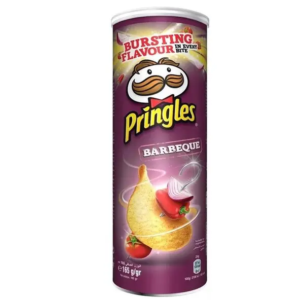چیپس باربیکیو پرینگلز pringles barbeque وزن 165 گرمی