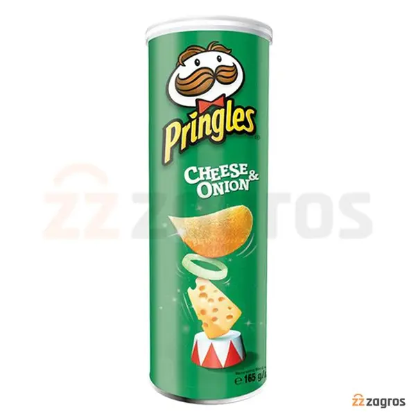 چیپس پیاز و پنیر پرینگلز مدل pringles cheese onion بسته 165 گرمی - 3