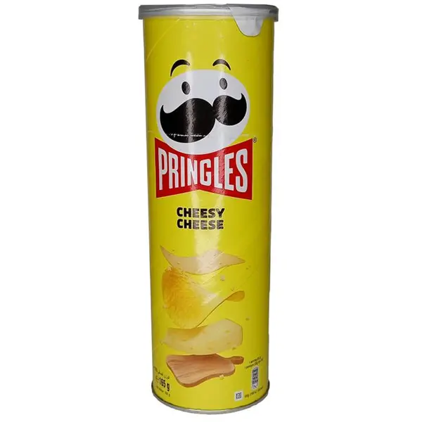 چیپس پرینگلز pringles مدل پنیری چیزی چیز cheesy cheese وزن 165 گرم - 2