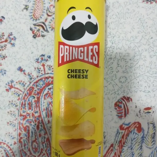 چیپس پرینگلز pringles مدل پنیری چیزی چیز cheesy cheese وزن 165 گرم - 5