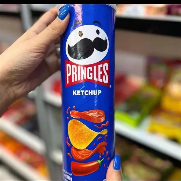 چیپس پرینگلز با طعم کچاپ Pringles Ketchup وزن 165 گرم - 4