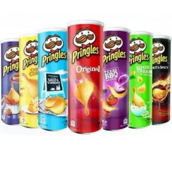 چیپس ساده پرینگلز اورجینال pringles original وزن 165 گرمی