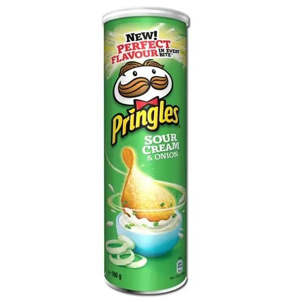 چیپس پرینگلز pringles مدل خامه و پیاز sour cream & onion وزن 165 گرم - 2