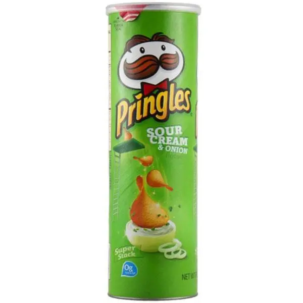 چیپس پرینگلز pringles مدل خامه و پیاز sour cream & onion وزن 165 گرم - 6