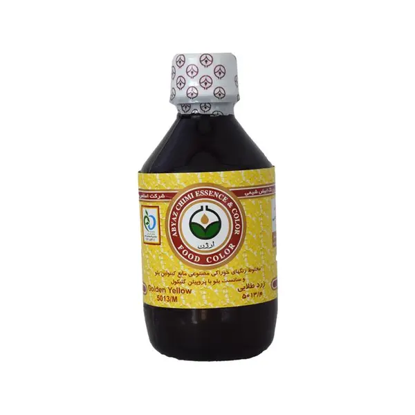 رنگ خوراکی مایع مجاز (زرد طلایی۲۵۰گرمی) - 2