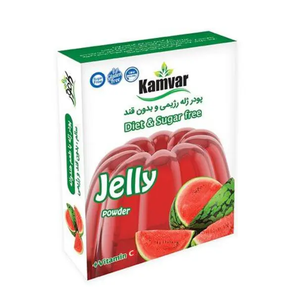 پودر ژله هندوانه بدون قند و رژیمی برند کامور - 3
