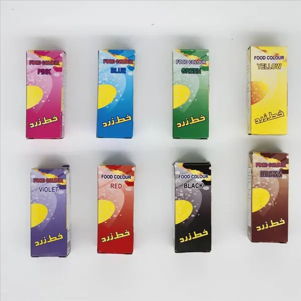 رنگ خوراکی صورتی (مایع )خط زرد - 3