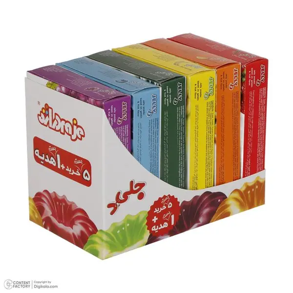 پودر ژله دراژه - 100 گرم بسته 6 عددی - 6