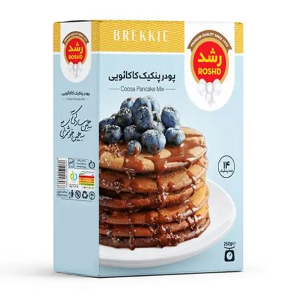 پودر پنکیک کاکائویی  رشد - 250 گرم - 3