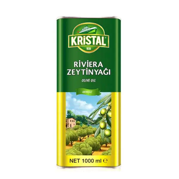 روغن زیتون قوطی فلزی کریستال وزن 1 کیلو گرم تک و عمده