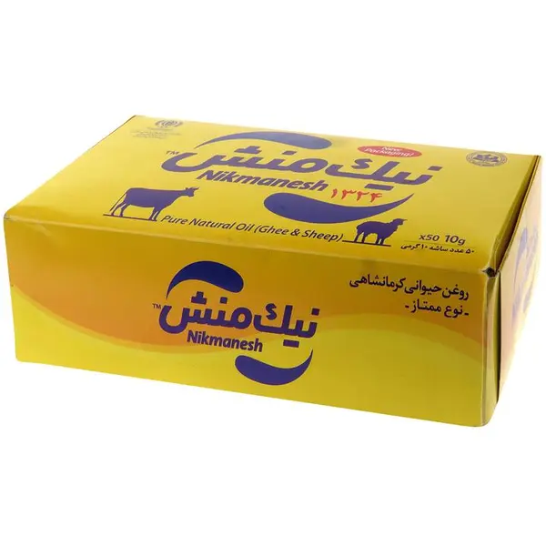 روغن حیوانی تکنفره  نیک منش - 10گرم بسته 50 عددی - 6