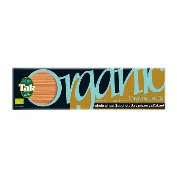 اسپاگتی سبوس دار (ارگانیک) قطر 1/4 تک ماکارون 500 گرم - 2
