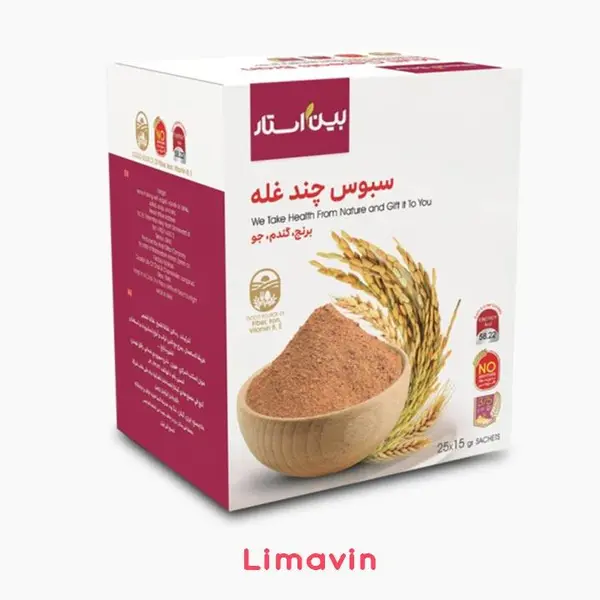 سبوس چند غله دکتربیز(بین استار)25 عددی 375 گرم - 3