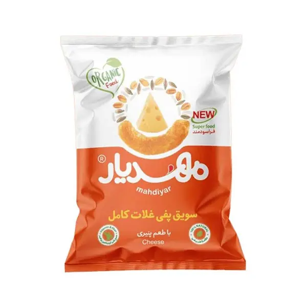 سویق پفی غلات کامل پنیری مهدیار 50 گرم