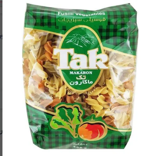 ماکارونی فرمی فسیلی سبزیجات رژیمی صادراتی تک ماکارون  500 گرم - 2