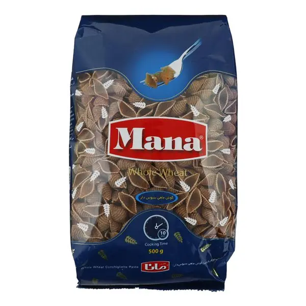 ماکارونی فرمی گوش ماهی سبوس دار مانا - 500 گرم - 5