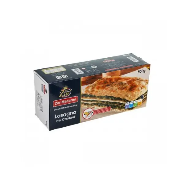 لازانیا نیمه آماده 500 گرمی زر‌ماکارون - 2