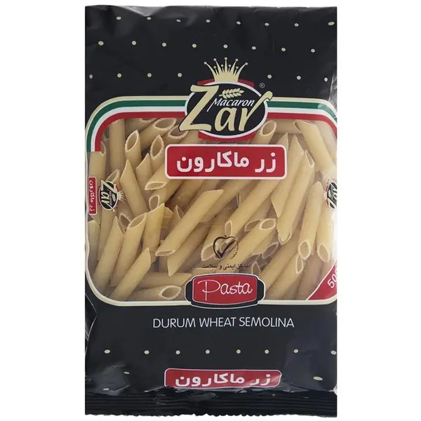 ماکارونی پنه ریگاته 500 گرمی زر‌ماکارون - 5