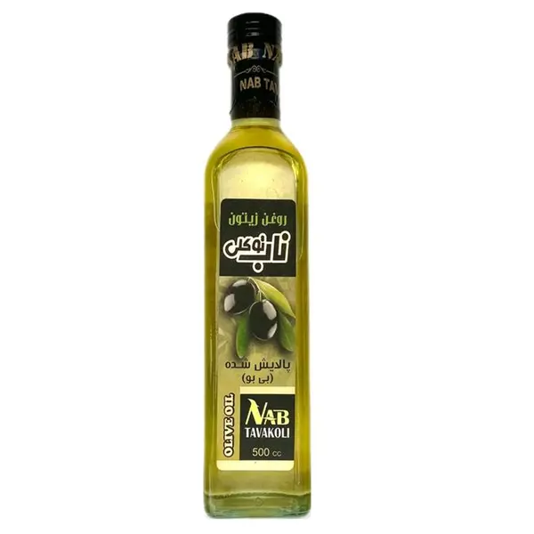 ناب توکلی روغن زیتون طبیعی 500 سی سی تصفیه شده بکر درجه 1ناب بی بو - 2
