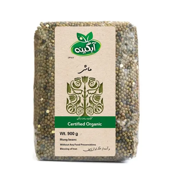 ماش سبز ارگانیک آبگینه 900 گرم - 5