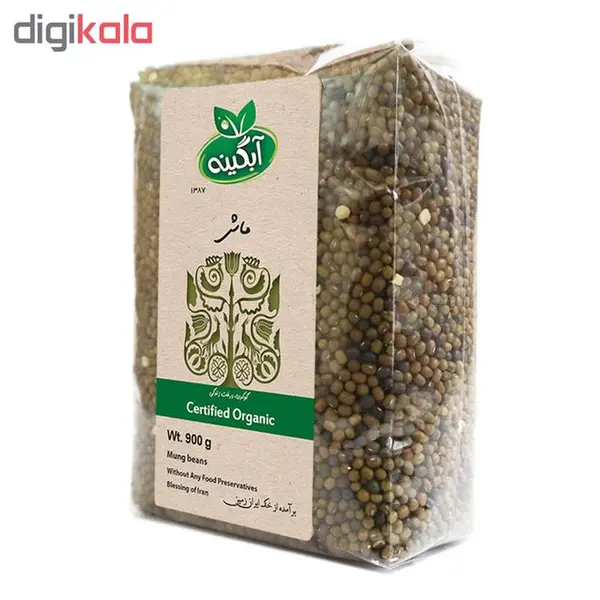 ماش سبز ارگانیک آبگینه 900 گرم - 3