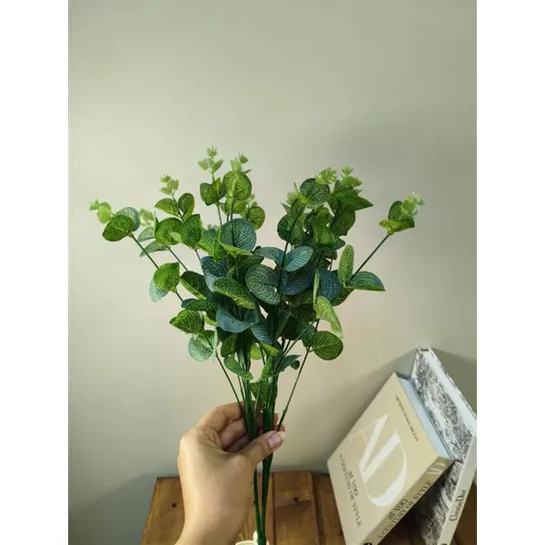 گل مصنوعی مدل بوته برگ اکالیپتوس - 6