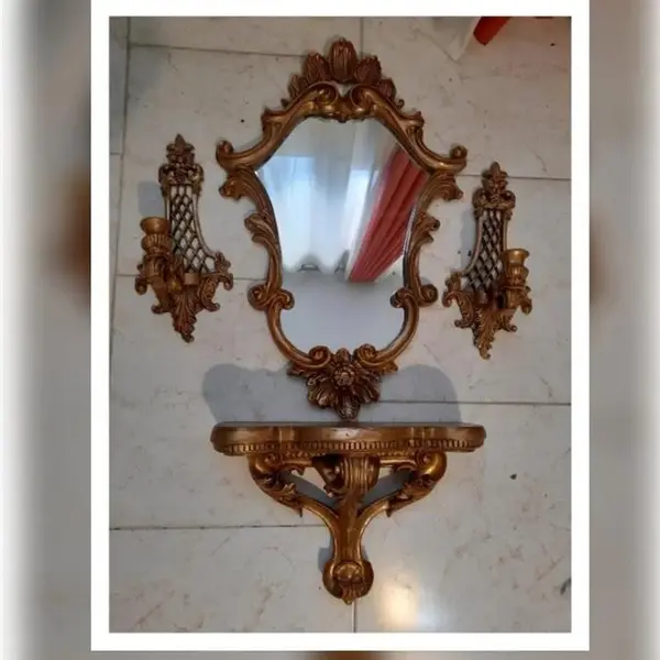 آینه و کنسول و شمعدان طرح بهار - 2