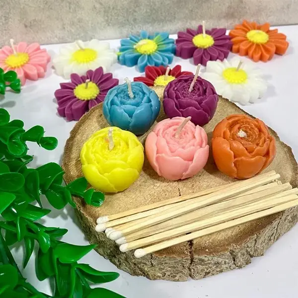 قالب شمع مدل غنچه پیونی کد ۴ - - 6