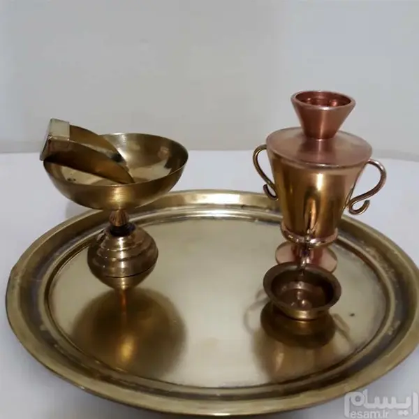 سرویس سماور برنجی دکوری کد 1131 - 4